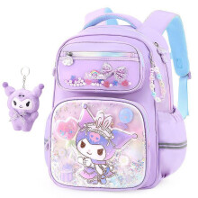 Rucsac școlar Kuromi pentru studenți, clasele 1-3-6, nou, My Melody, protector pentru coloana vertebrală, reducerea poverii, drăguț,