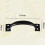 Leke barn door handle black 5 inch 2 pcs 2