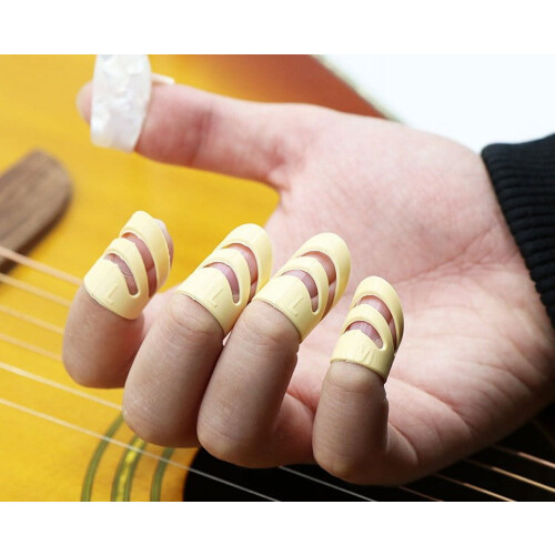 Guitar Finger Picks Set 4 Pieces (3 Forefinger + 1 Thumb) 2