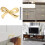 KDJ bow-shaped kitchen cabinet knobs gold brass 12-pack 2