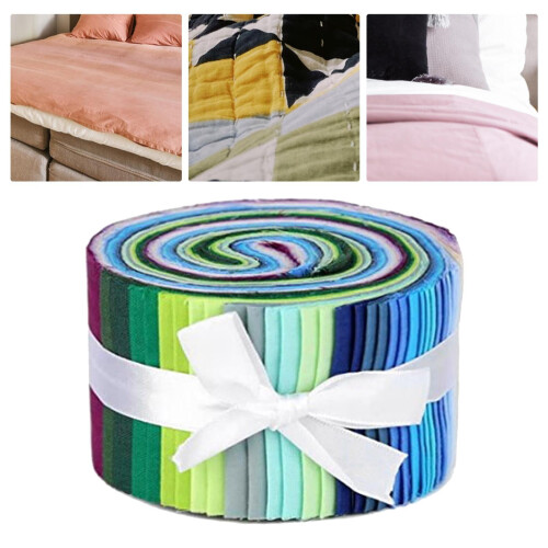 Jelly Roll Fabric Strips Multi-Color 36 Pieces 1
