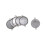 Etichette metalliche per lavori artigianali (100 pezzi) 4