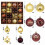 Christmas Tree Ornaments Shatterproof Coffee Gold Balls 1
