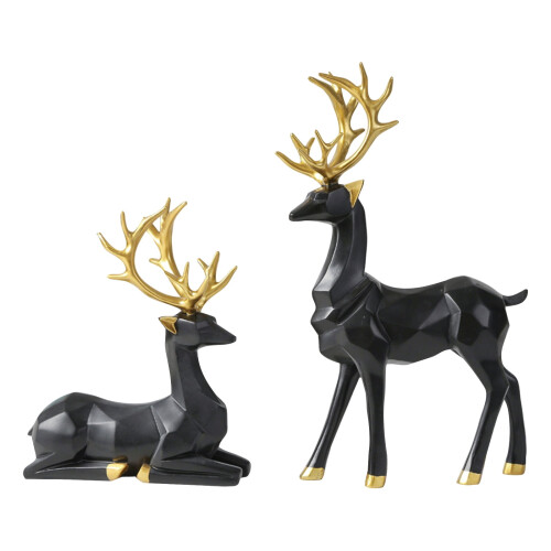 CISIL Reindeer Ornament Black Home Decor
