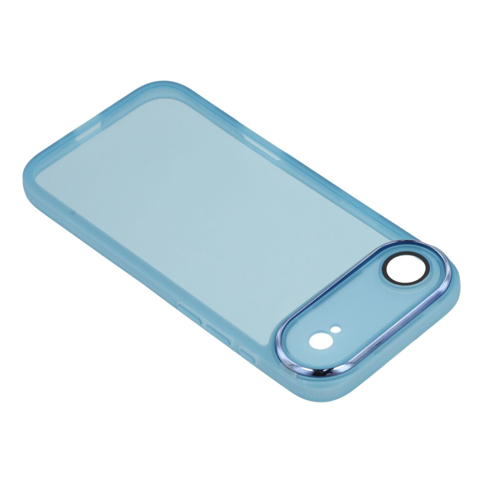 (Transparent ) Bulk Purchasing 20Pcs For Iphone Air Case Electroplated Camera Frame Tpu Phone Cover Precise Cutouts Blue 6914295329538