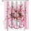Cortina de ducha de eucalipto rosa de 36x72 pulgadas, impermeable. 1