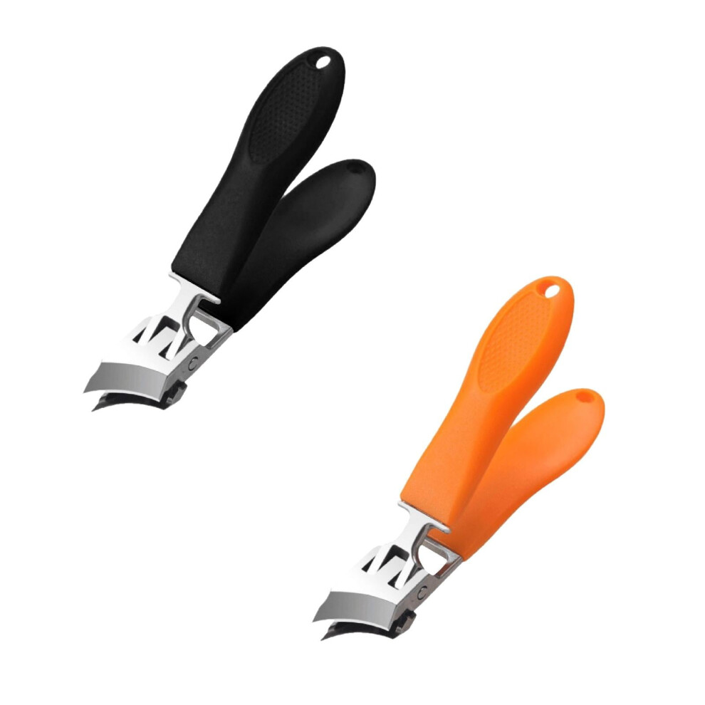 Nail Clipper Wide Jaw Stainless Steel 2 pcs