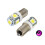 Λαμπτήρας LED BA9S SMD5050 5 τσιπ T4W 2 τεμάχια Ασημί-Γκρι-Ροζ 1
