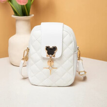 Bolso bandolera de Mickey Mouse para mujer con bordado de diamantes