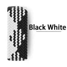 Bracelet plat Solo Loop pour Apple Watch 40–46 mm Noir Blanc