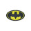 Κεντημένο έμπλαστρο με το λογότυπο του Batman, κίτρινο 5,5x9,5 εκ. 1