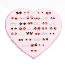 Hypoallergenic Resin Earrings for Girls 36 Pairs