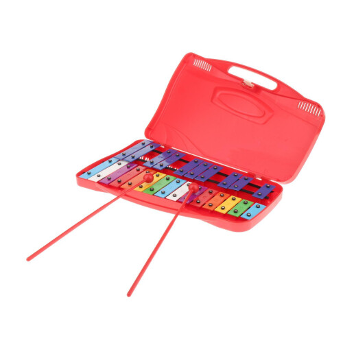 Xylophone for Kids with 2 Mallets and Tuned Notes Red 1