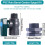 PVC rain barrel faucet kit with bulkhead mount adapter 3