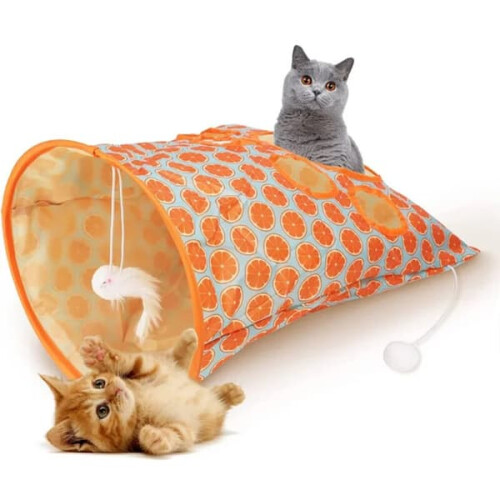 Katzenstreu mit Diamantbeutel und Tunnelschutz