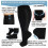 Compression Socks Plus Size 20-30 mmHg Knee High 3 Pairs 8