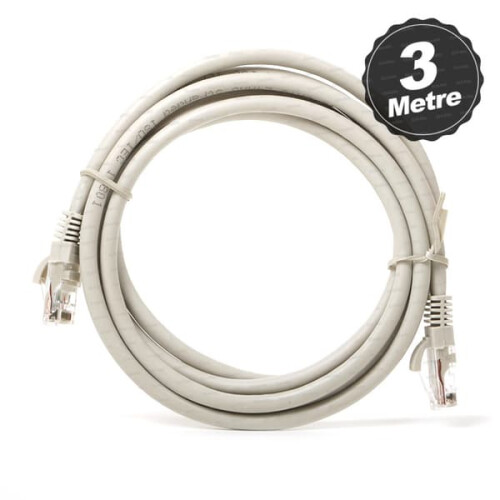 Cabo de rede, cabo de internet, 3m, 3 peças