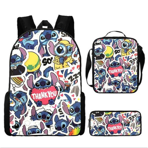 Conjunto de mochila escolar Stitch estilo Y6