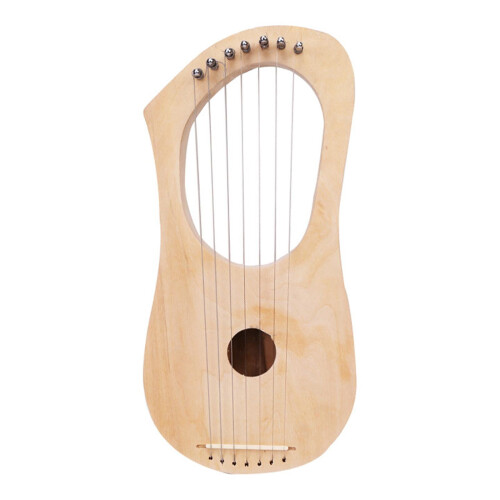 7-String Ancient-Style Lyre Kit with Metal Strings and Wood 1