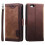 iPhone 16e Leder-Wallet-Case mit Ständer – Braun 1