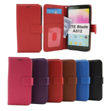 Etui-portfel ZTE Blade A512stand czarno-niebieskie