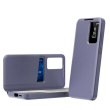 Étui pour Samsung Galaxy S22 5G avec fenêtre de visualisation intelligente et carte mémoire