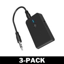 Bluetooth-Sender und -Empfänger 2-in-1, Schwarz, 3er-Pack