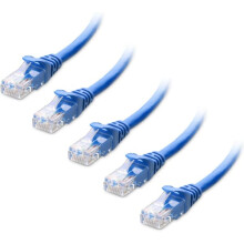 Cabo Ethernet Cat6 Azul 3m 10Gbps (Pacote com 5)