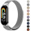 Metallrem til Xiaomi Mi Band8, rustfritt stål 1