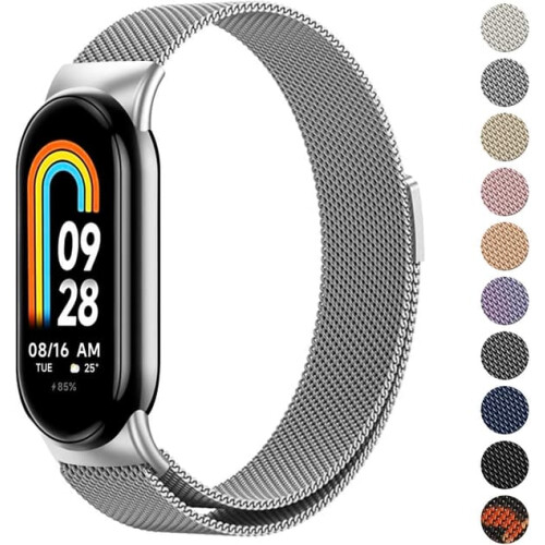 Metallrem til Xiaomi Mi Band8, rustfritt stål