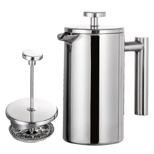 Cafetière à piston en acier inoxydable 1000 ml