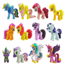 Statuette My Little Pony per decorare torte, confezione da 12