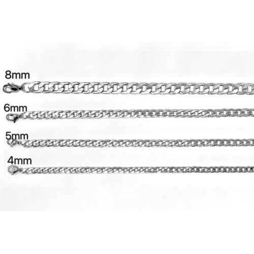 Stalen ketting, 5 mm dik, 45 cm lang