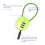 Zinc Alloy Combination Padlock Small Security Cable Lock 1 8