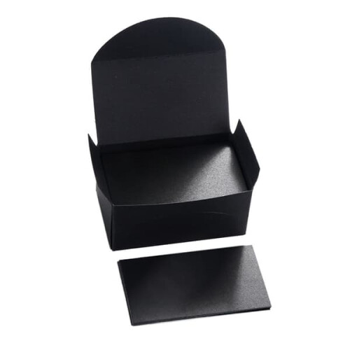Kraft paper blank cards black 100 pcs/set