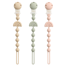 Pacifier Holder Set Neutral Colors 3-Pack