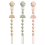 Pacifier Holder Set Neutral Colors 3-Pack 1