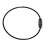 Ståltrådsnøglering sort 50 mm diameter 1,5 mm tyk 1