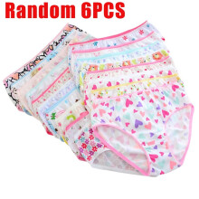 Cotton Toddler Girls' Underwear Heart Briefs 6 Pcs
