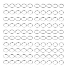 Metal Rings Silver 100-Pack