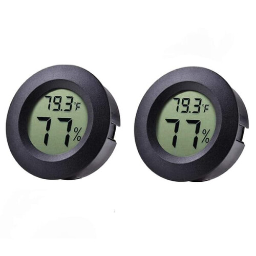 Mini termometer/hygrometer for kjøleskap/fryser, 2-pakning