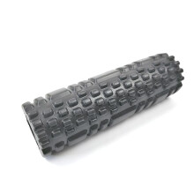Rodillo de yoga para masaje de espalda, 26 cm, negro