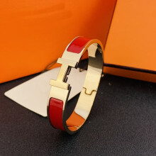 H Letter Lock Bracelet 18K Rose Gold Stainless Steel