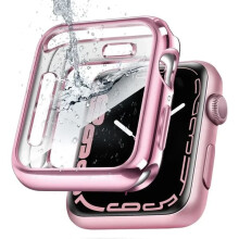 Étui en TPU pour Apple Watch Series 3 à 9SE 40 à 45 mm Or rose
