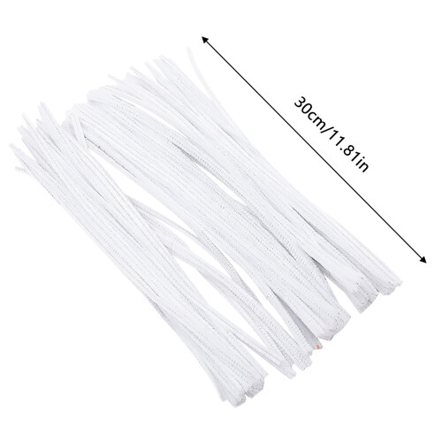 Alofun Pipe Cleaners White 100 pcs 2