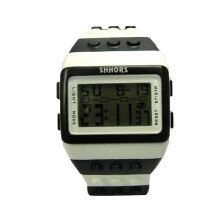 SHHORS women's LED digital watch plastic rainbow design