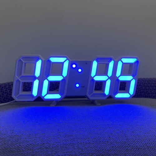 LED Digital Wall Clock with Glowing Night Mode 1 Piece