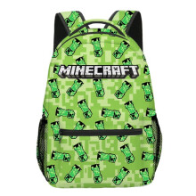 Minecraft-ryggsekk for gutter grønn creeper zombie 16 tommer
