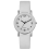 Classic black dial PU quartz watch unisex 1