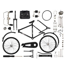 Retro cykelmodellbyggsats metallprydnad 1 del